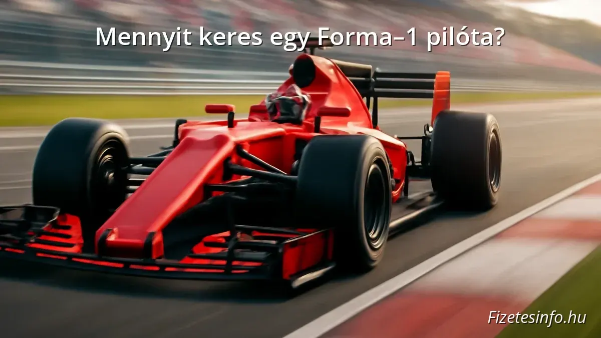 Forma–1 versenyautó és pilóta versenypályán