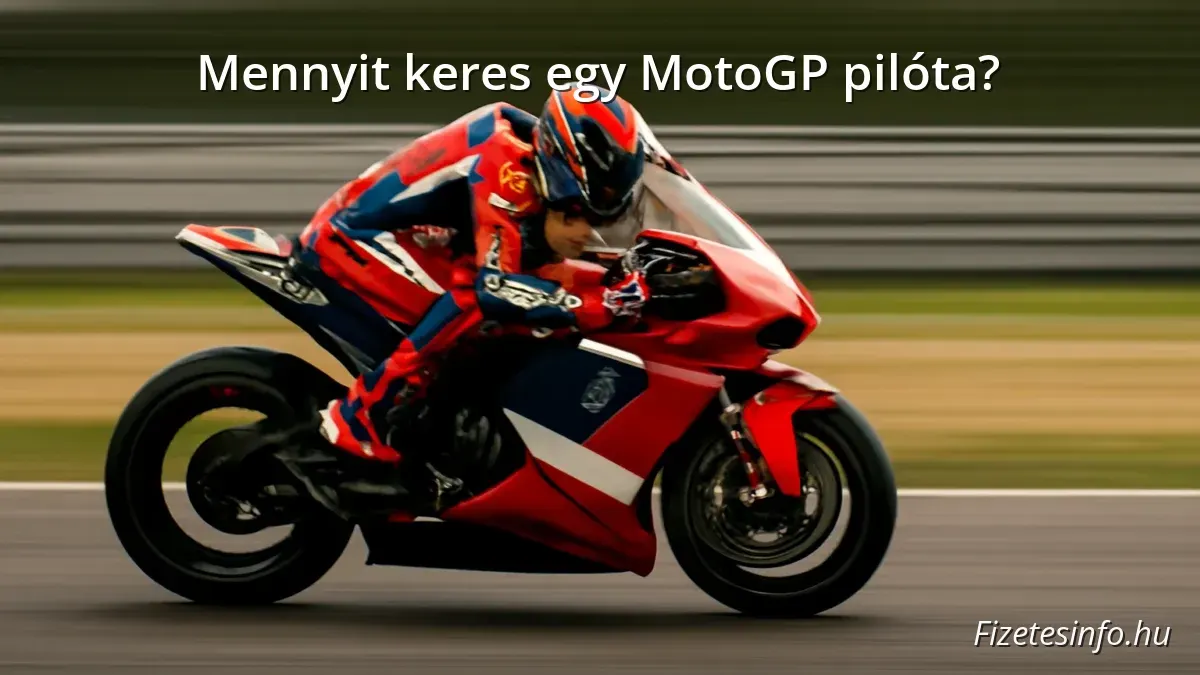 MotoGP pilóta motorverseny közben a pályán